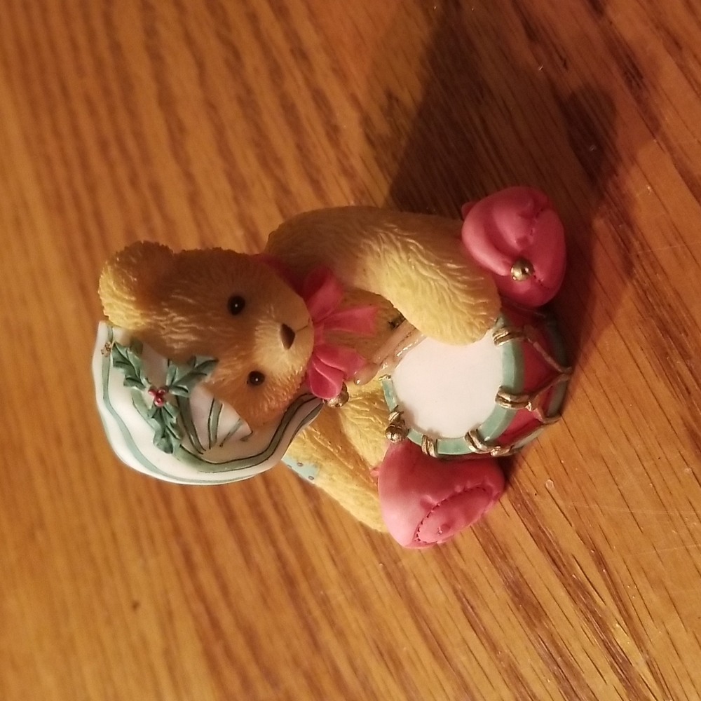 Ceramic Holiday Bear with Drum
